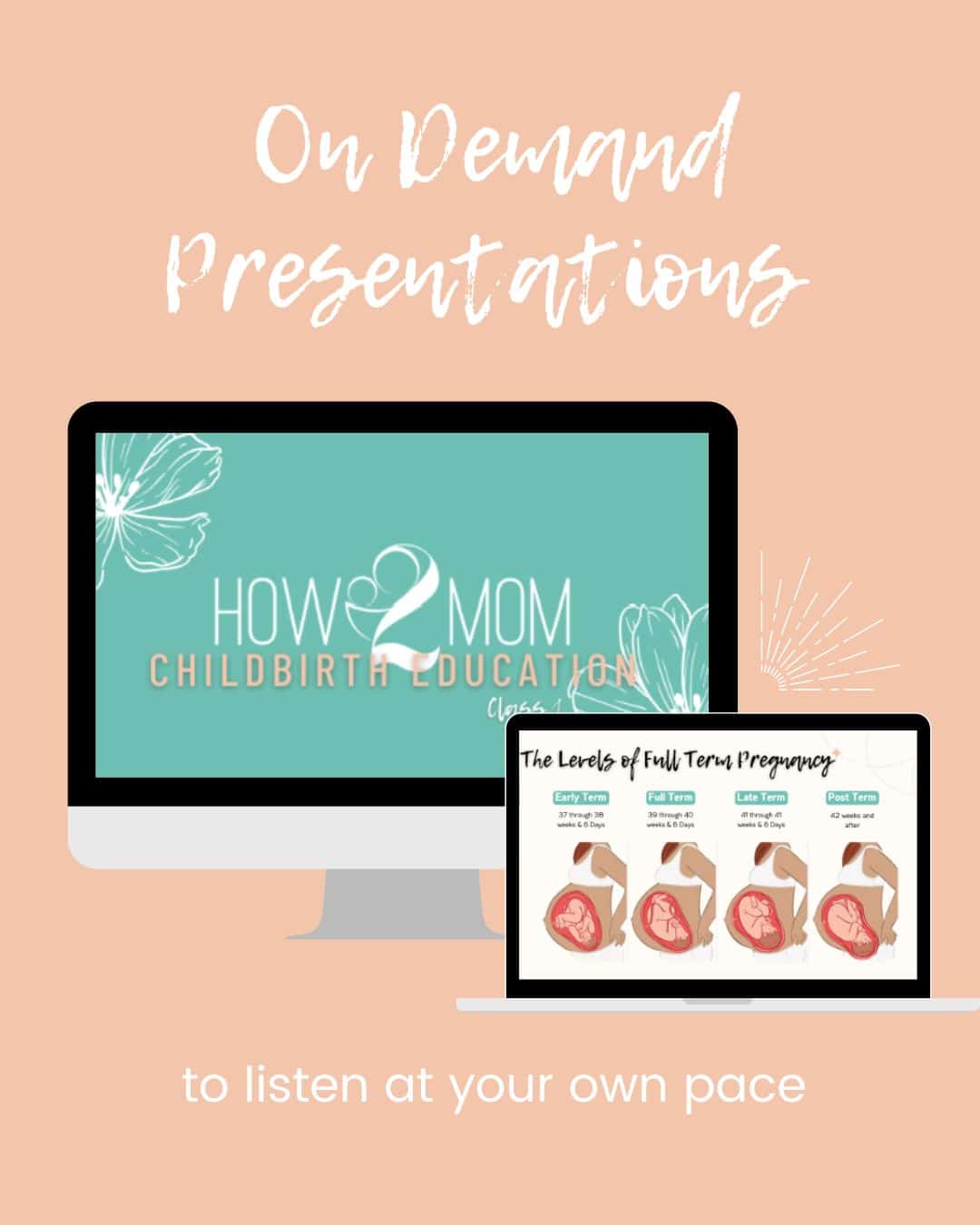 On-Demand Child Birth Ed Class by How2Mom Presentations Example