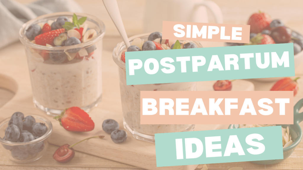 Overnight Oats for Simple Postpartum Breakfast
