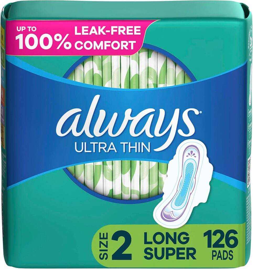 Always Feminine Pads with Wings