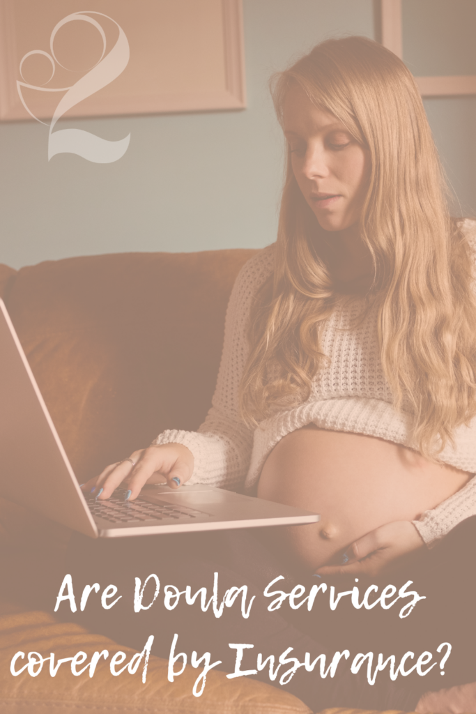 Pregnant mom on the computer